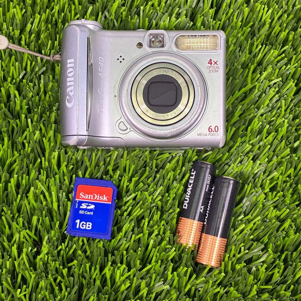 Canon PowerShot A540 6.0MP Digital Camera with 1GB SD Card